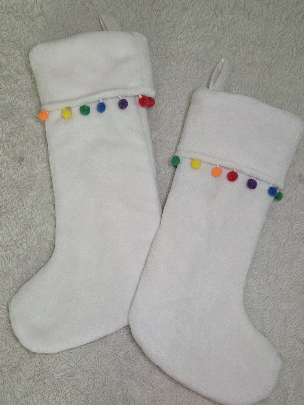 2 Berkshire Plush Christmas Stockings